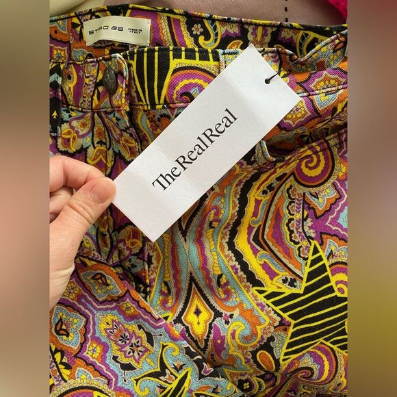 Designer Etro Rock Paisley Pants - Picture 7 of 7